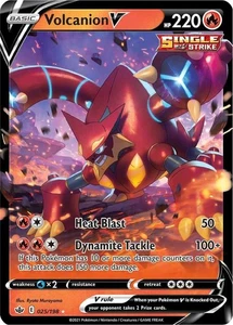 Tarjeta holográfica ultra rara Pokemon Chilling Reign Volcanion V 025/198 - Imagen 1 de 1