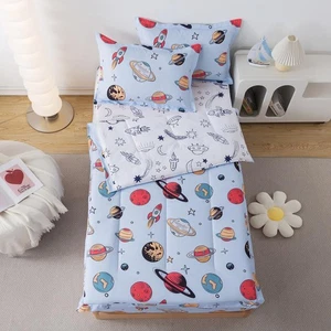 Reißverschluss Bettwäsche Twin für Kinder Weltraum Bettwäsche Jungen Mädchen Universum Galaxy Thema... - Bild 1 von 9