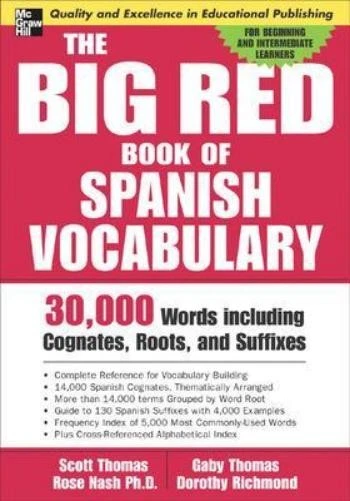 Scott Thomas The Big Red Book of Spanish Vocabulary (Paperback) - Image 1 of 1