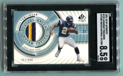 2001 SP Authentic Ladainian Tomlinson Future Watch RC Patch 457/500 SGC 8.5 HOF - Image 1 of 2