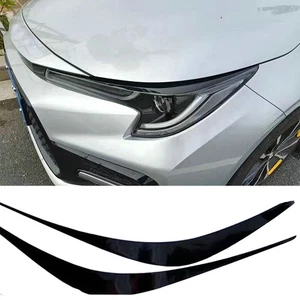 2Pcs/Set Front Headlight Eyebrow Eyelid Stickers For Toyota Corolla 2019-2022 - Foto 1 di 6