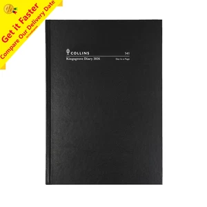 2026 Diary Collins Kingsgrove A4 Day to Page DTP Black 141.P99 - Bild 1 von 5