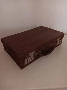 Maletín vintage/antiguo de piel de cocodrilo años 50-60 - Imagen 1 de 2