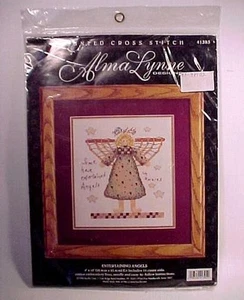 Counted Cross Stitch Kit Alma Lynne Entertaining Angels 9" X 10" Needlecraft - Picture 1 of 5