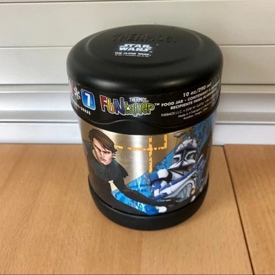 Termo Star Wars 10 oz. Tarro de comida aislado de acero inoxidable Clone Wars *NUEVO GRATIS Foto 1 de 4