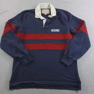 Abercrombie Rugby Pullover Herren Large Langarm Streifen Shirt Vintage Style - Bild 1 von 14