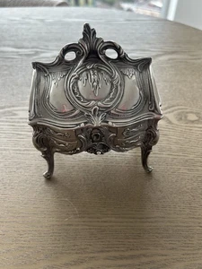 Silver Finish Jewellery Box - Picture 1 of 4