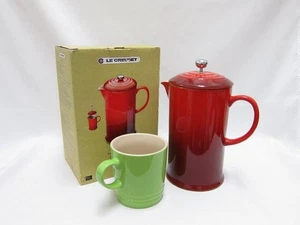 LE CREUSET Kaffee Presse Kanne & Becher Set - Bild 1 von 10