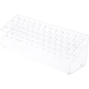 Plymor Clear Acrylic Slanted 48 Pen Display Holder, 4.5" H x 12.5" W x 3.75" D - Picture 1 of 1