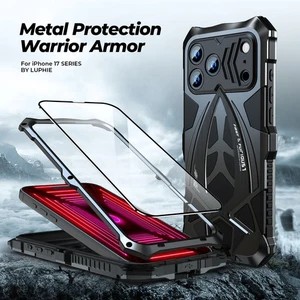 Stoßfeste Panzer Metall Handyhülle für iPhone 17 Pro Max Robust Full Cover - Bild 1 von 17