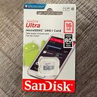 (New) SanDisk 16GB Ultra Class 10 microSDHC SD Memory Card SDSQUNS-016G-GN3MN