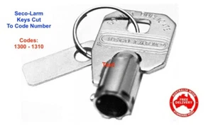 Seco-Larm Keyswitch Keys Cut To Code Number - Picture 1 of 4