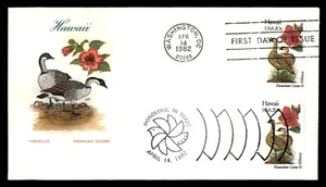 Mayfairstamps US FDC 1982 Hawaii Hibiscus and Hawaiin Goose First Day Cover aas_ - Picture 1 of 2