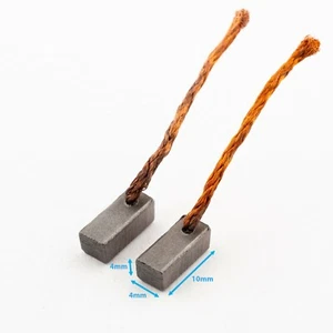 2pcs Carbon Motor Brushes 4 x 4 x 10mm Wiper Repair Replacement For Chevrolet - Picture 1 of 4