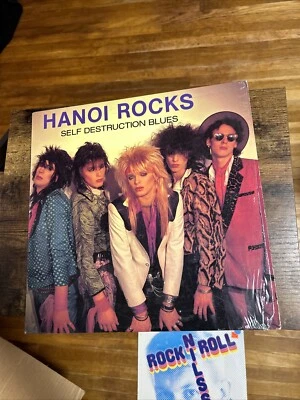 Hanoi Rocks-Self Destruction Blues- PVC Records UK Mint Shrink Unplayed LP - Image 1 of 2