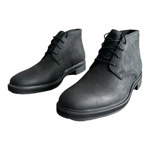 Stivali Timberland Windbucks da uomo neri in pelle pieno fiore impermeabili stivali chukka - Foto 1 di 24