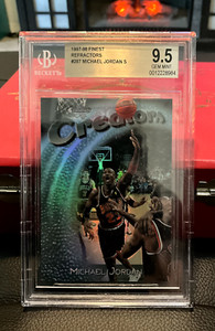 1997-98 Finest Michael Jordan Refractor #287 SSP / 1090 BGS 9.5 (1:5,088 packs)