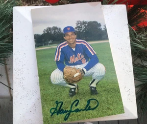 Gary Carter JSA Certified Auto New York Mets Signed Colla Postcard Autographed - Picture 1 of 4