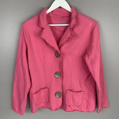 Jaqueta Buda Neon Média Feminina M Bolsos de Fecho com Botões Rosa Quente COMO ESTÁ - Imagem 1 de 4