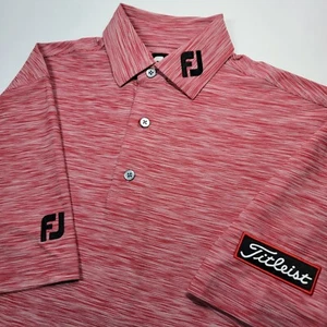 Men's M FootJoy Titleist Tour Collared Pro Haze AOP Pattern Poly Golf Polo Shirt - Picture 1 of 6