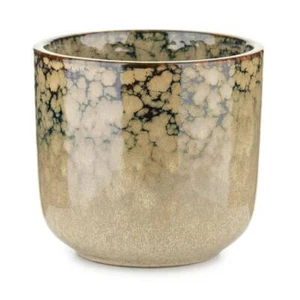 Glasierter Blumentopf Keramiktopf 10x11cm rund Pflanzgefäß Übertopf Pflanztopf - Bild 1 von 6