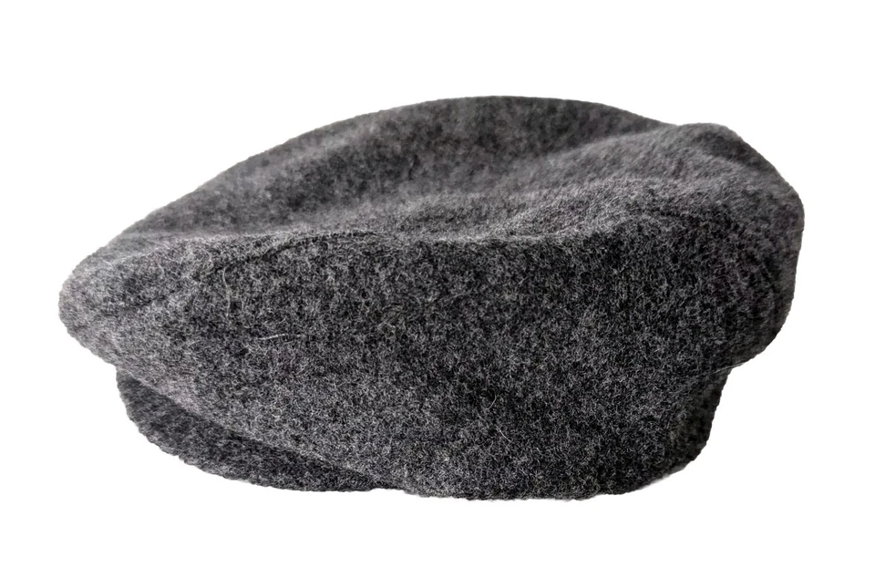 Gorra plana usada en excelente estado para niños talla: 6-12 meses gris mezcla de lana Foto 1 de 4