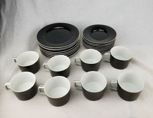 Vintage Georges Briard JET Black Mid Century Modern Dish Dinnerware MCM Retro - Picture 1 of 12