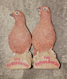 Set of The Famous Grouse Whiskey Promo 2 Collectables Resin Figurines *US SELLER - Picture 1 of 8