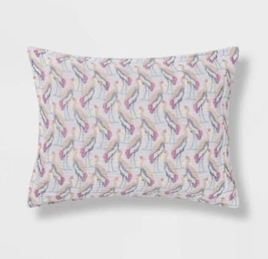 Standard Ibis Sham White - Opalhouse Queen Twin Bird Cover Pillow Case - Picture 1 of 3