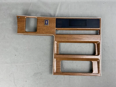 84-86 Lincoln Mark VII painel de controle climático central frontal acabamento moldura de madeira 747 - Imagem 1 de 4