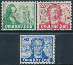 Alemania-Berlin 1949 Goethe 3 sellos US 51/53 - Bild 1 von 1