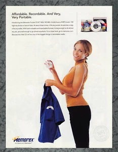 Memorex CD-R Pocket CD-R Data PC 2002 Vintage Print Ad Art - Bild 1 von 1