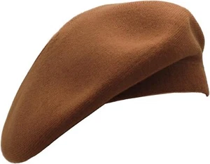 Wheebo French Beret Hat,Reversible Solid Color Cashmere Cap for Medium  - Picture 1 of 7