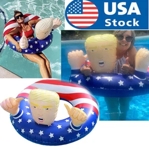 Flotadores de natación Trump 47" anillo circular de natación piscina inflable balsa flotador para playa - Imagen 1 de 6