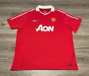 Nike 2010 2011 Manchester United Home Soccer Football Jersey Men's Size 3XL Red - Picture 1 of 7