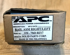 APC Rack Rail Assembly Kit Right/Left ASM OM-756D Rev7 - Picture 1 of 2