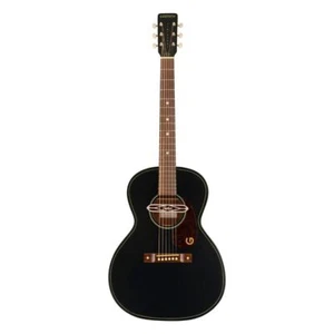 Gretsch Jim Dandy Deltoluxe Concert 6-String Acoustic Guitar Black Top - Picture 1 of 6