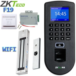 Zkteco F19 Wifi Fingerabdruck Zutrittskontrolle Anwesenheit 2,4 Zoll Türöffnungssystem - Bild 1 von 13