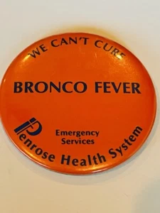 Pin Pinback con Botones Denver Broncos de Colección John Elway Naranja Crush Penrose Fever Cure - Imagen 1 de 2