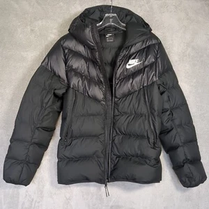 Nike Nsw Windrunner Down Fill Hooded Puffer Jacket Gorpcore Small Black 928834-0 - Picture 1 of 12