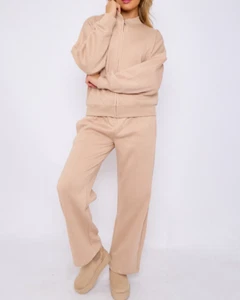 Oversize Bomber style tracksuit with fleece lining - Picture 1 of 1