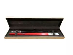 Christofle Essstäbchen 2 Stück Paar Rot & Schwarz Geschirr - Bild 1 von 5