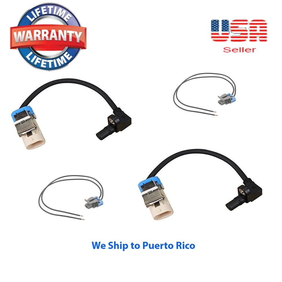 Sensor de velocidad de rueda ABS delantero y 2 conectores aptos para Cadillac Eldorado Sevilla 00-03 Foto 1 de 4