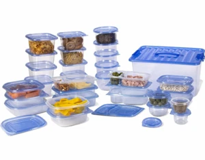 Set 38 contenitori per alimenti cibo in plastica con coperchio Contenitore Frigo - Imagen 1 de 5