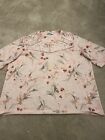 Ladies M And S Pink Mix Top Size 20 Excellent Condition