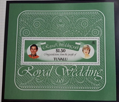 Tuvalu Stamp Sc 163, Royal Yacht,SS  Princess Diana, MNH VF (GT) Cover