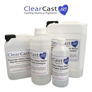 Clearcast Clear Casting Resin. Jewellery Making & Embedding - 500g 1kg 2kg 5kg - Picture 1 of 4