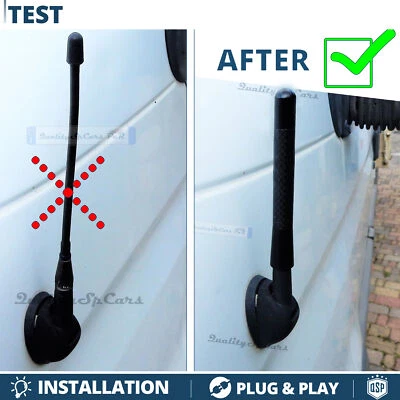 Antenna Corta 12cm Fibra Carbonio Compatibile con Iveco Daily VERO Segnale RADIO - Immagine 1 di 4