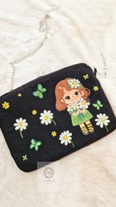 i pad case padded Zippered Tablet and phone carry pouch women's shoulder Bag - Picture 1 of 8