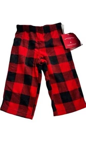 Toddler Wondershop 18 Months Black & Red Plaid Fleece Pajama Pants Family Sleep - Picture 1 of 5